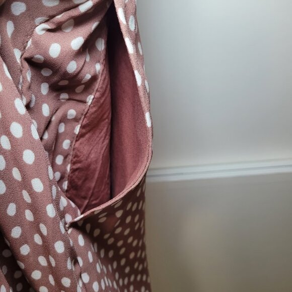 Abercrombie & Fitch Smocked Flutter Sleeve Mini Dress Sz S - Picture 9 of 12